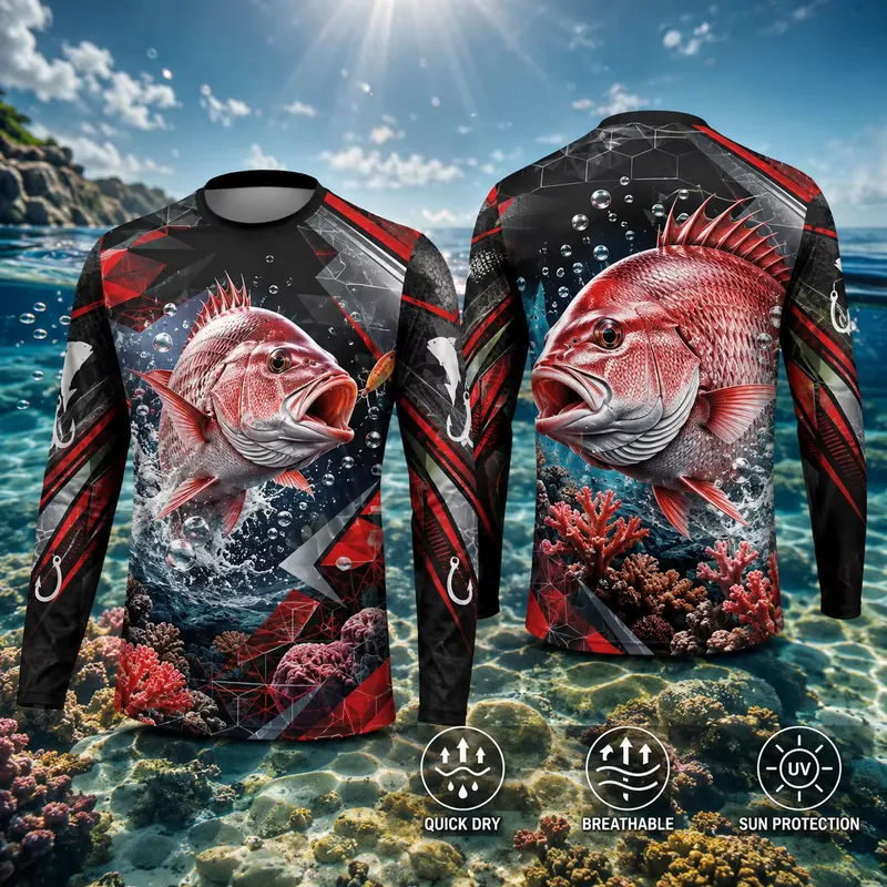 Fishing Shirt Uv Protection - T-shirt de pêche à manches longues
