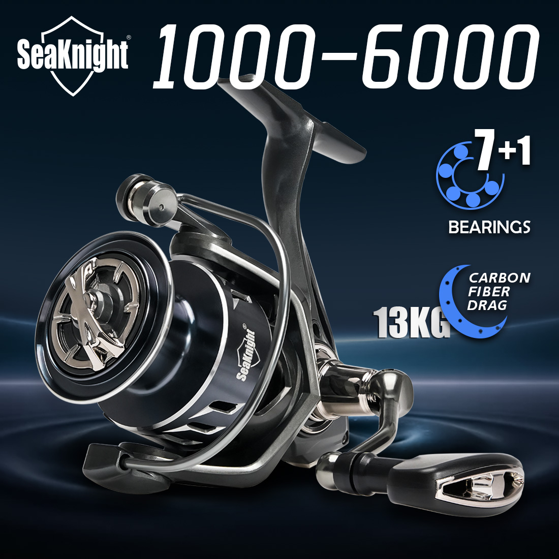 Kastking Reel Zephyr - SeaKnight marque SANGE série 1000-6000 moulinets