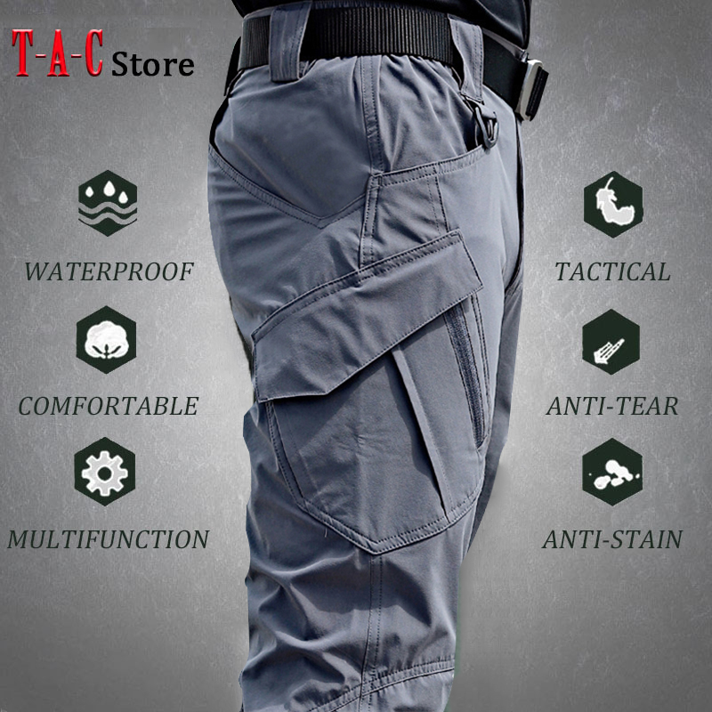 Fishing Pants Waterproof - Pantalon Cargo tactique pour hommes, imperméable,