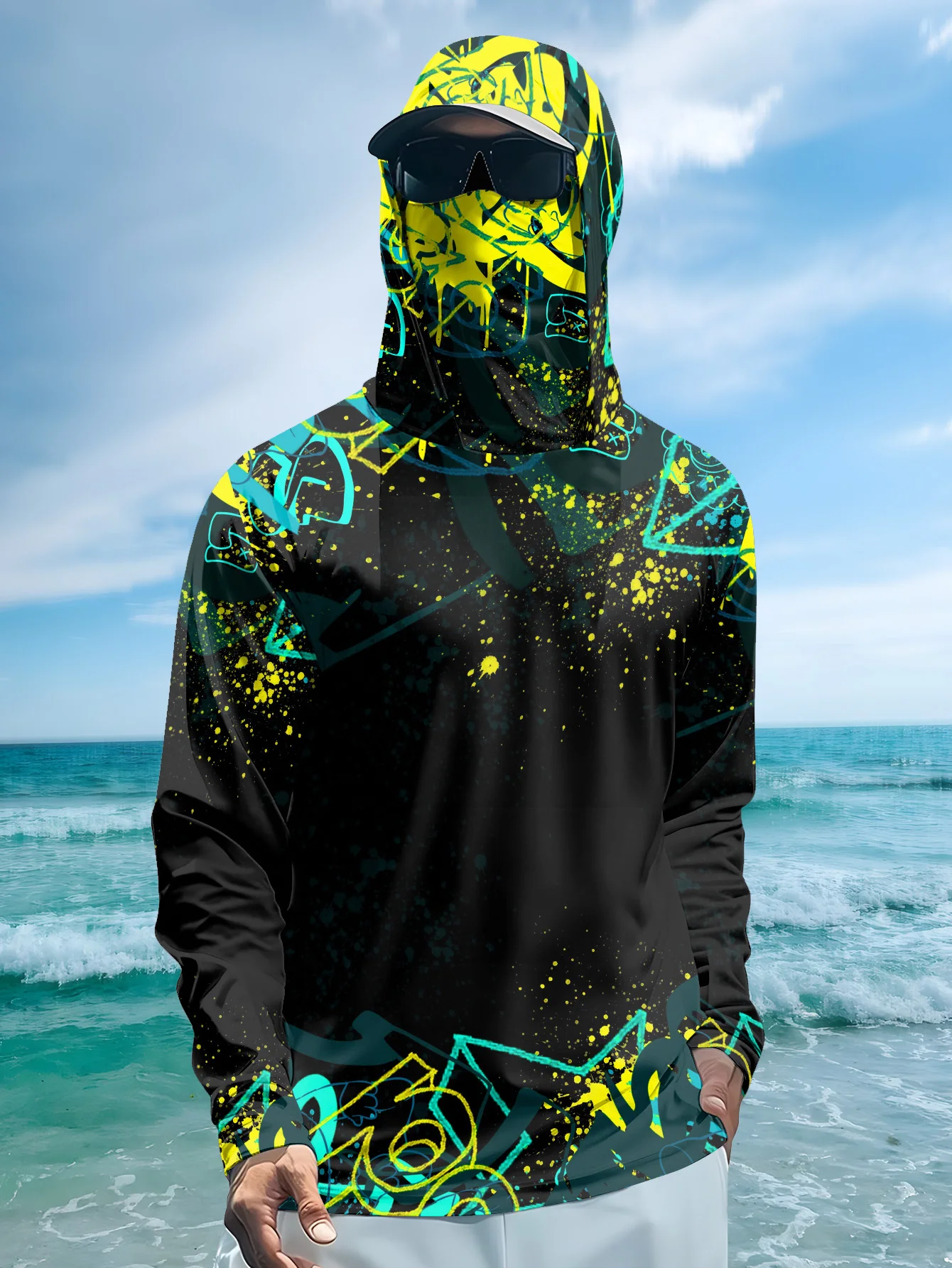 Sweat à capuche de pêche pour  - Fishing Mask Sun Protection avis et prix