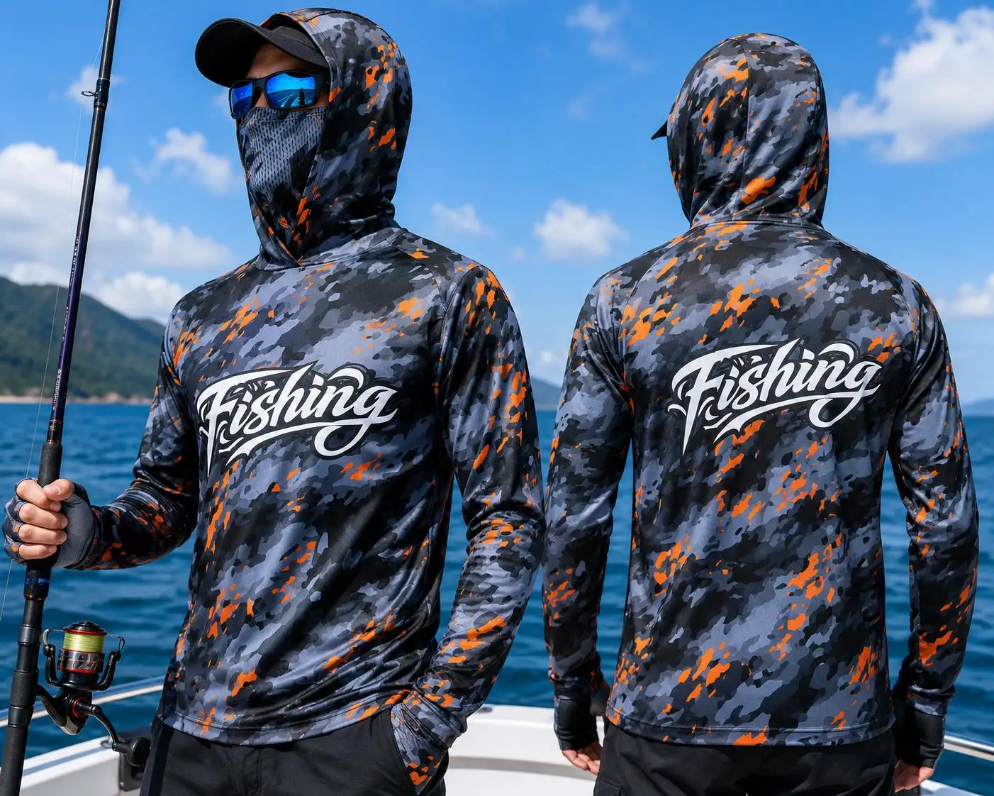 Chemise de pêche à capuche pou - Fishing Shirt Uv Protection avis et prix