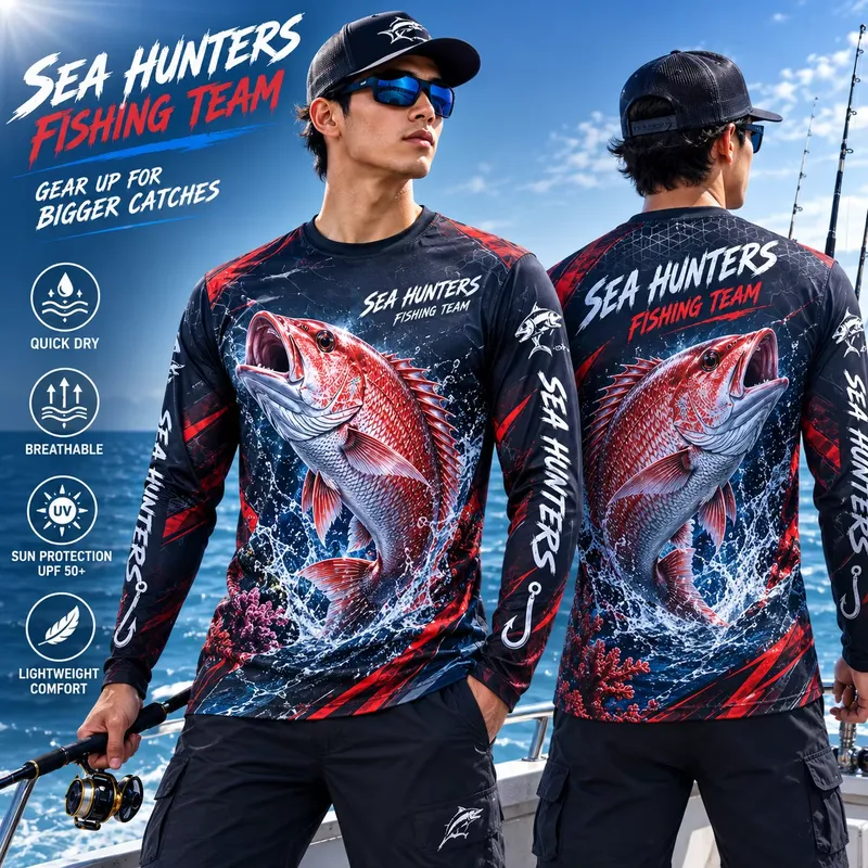 T-shirt de pêche à manches lon - Fishing Shirt Uv Protection avis et prix