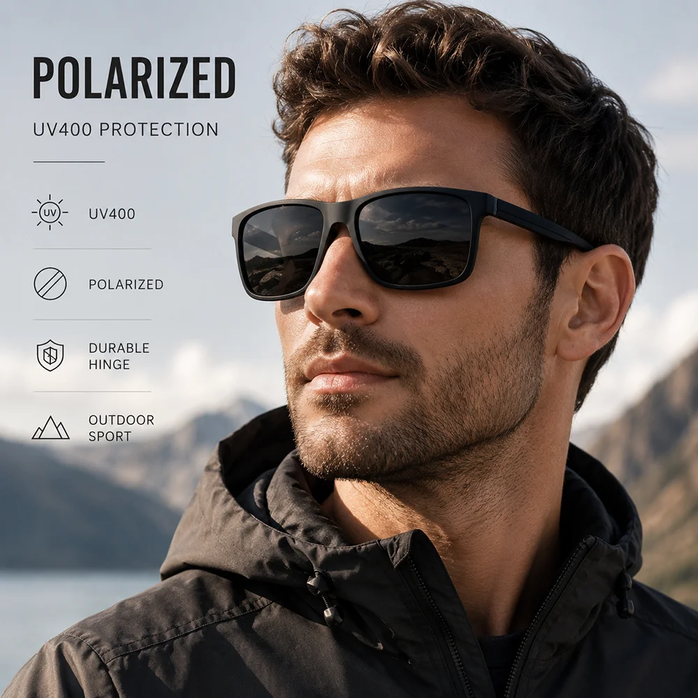 Nouvelles lunettes de soleil p - Fishing Sunglasses Polarized avis et prix