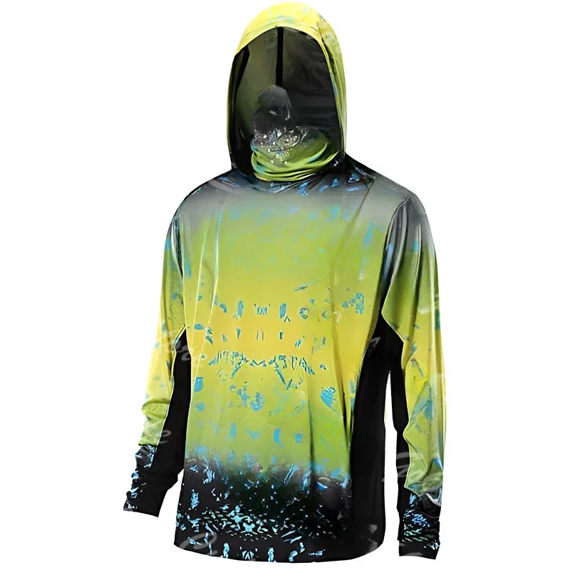 T-shirt de pêche à capuche pou - Fishing Shirt Uv Protection avis et prix