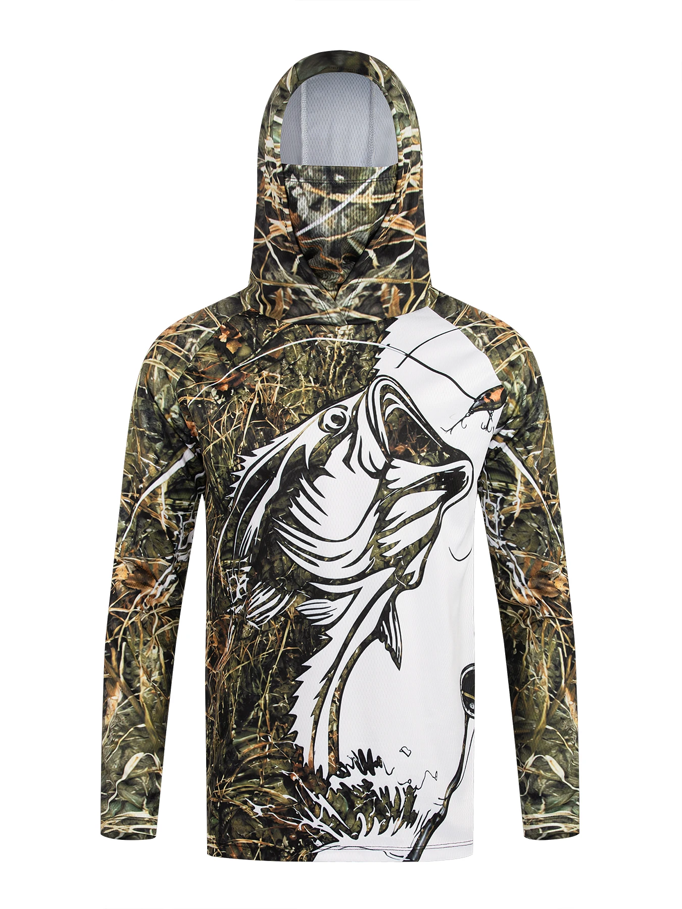 Chemise de pêche à capuche pou - Fishing Mask Sun Protection avis et prix